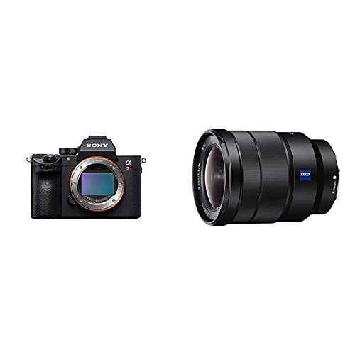 Sony Alpha 7R III Mirrorless Camera with 42.4MP Full-Frame High Resolution Sensor, Camera with Front End LSI Image Processor, 4K HDR Video and 3" LCD Screen Black