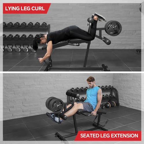 Seated Leg Extension and Lying Leg Curl Machine for Home Gym F986