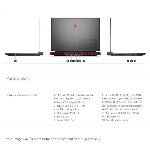 Alienware M18 Gaming Laptop, AMD Ryzen 9, RTX 4070, 32GB RAM, 2TB SSD, 18" FHD+ L319355