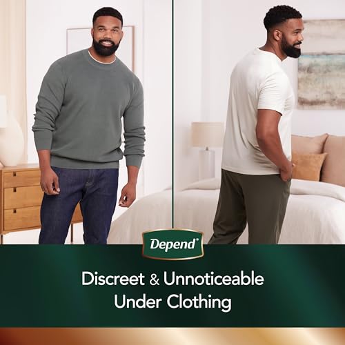 Depend Real Fit Incontinence Underwear for Men, Disposable, Maximum Absorbency, Small/Medium, 20 Count U441