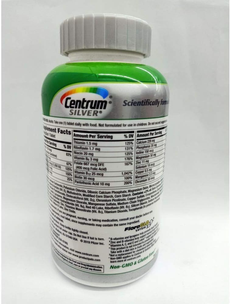 Centrum Silver Adults 50+ 325 Tablets Q24944