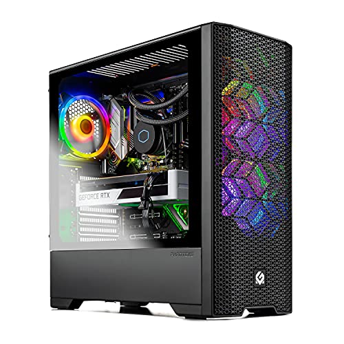 SkyTech Blaze II Gaming Computer PC Desktop - Ryzen 5 3600 6-Core 3.6GHz, GTX 1650 4G, 500G SSD, 8GB DDR4 3200, RGB, AC WiFi, Windows 10 Home 64-bit