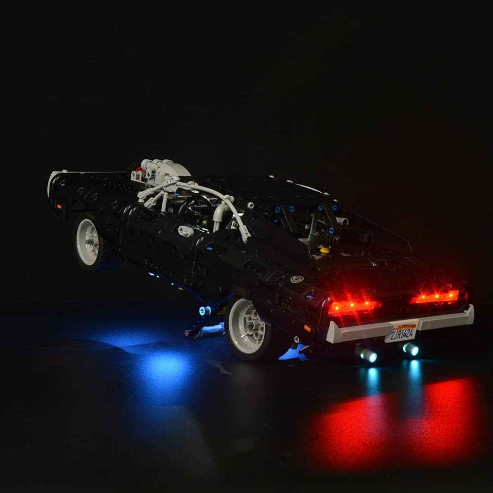 Kyglaring LED Lighting Kit for Technic Fast & Furious Dom's Dodge Charger Lego 42111 G59628