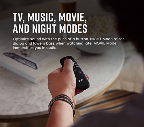 Polk MagniFi Max AX 5.1.2 Sound Bar with Wireless Subwoofer, Dolby Atmos, Black Y598