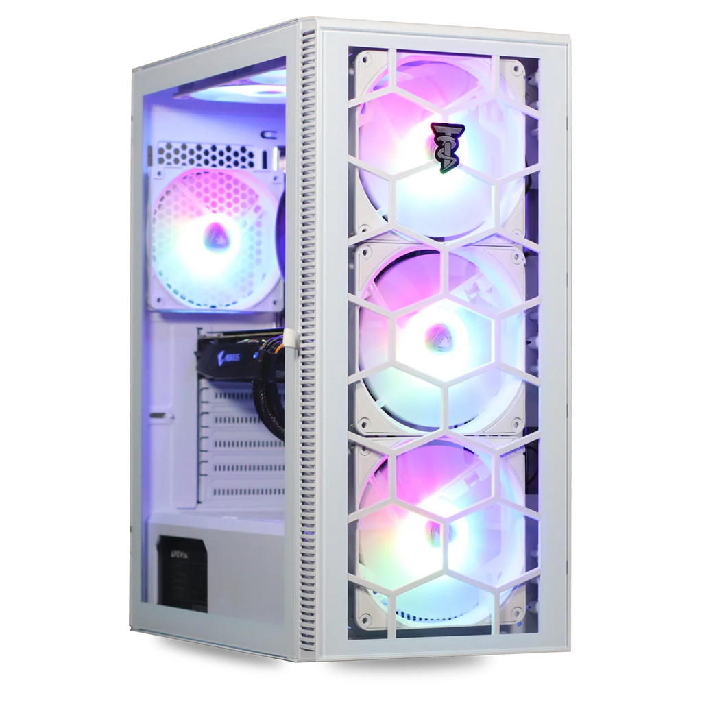 ViprTech.com Icefall Gaming PC Computer Desktop - AMD Ryzen 5 (12-Core), NVIDIA RTX 2060 6GB, 16GB DDR4 RAM, 128GB M.2 SSD, 1TB HDD, VR-Ready, Streaming, RGB, WiFi, Windows 10 Pro, 1 Year Warranty