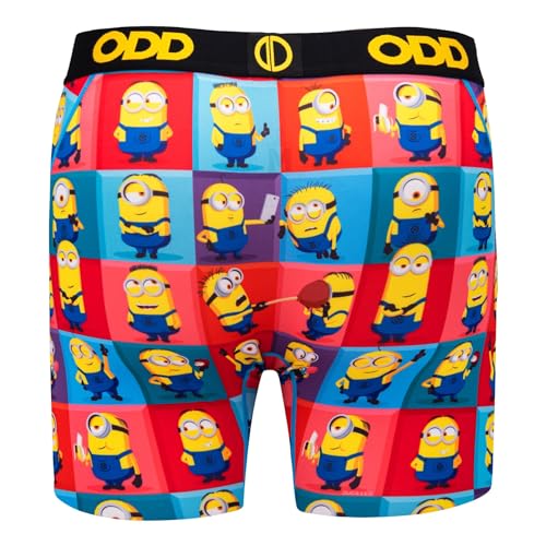 Odd Sox Minions Despicable Me 4 Men's Boxer Brief Underwear Y437061