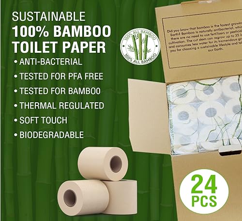 Bamboo Toilet Paper 3PLY 300 Sheets Unbleached FSC Certified Q195103