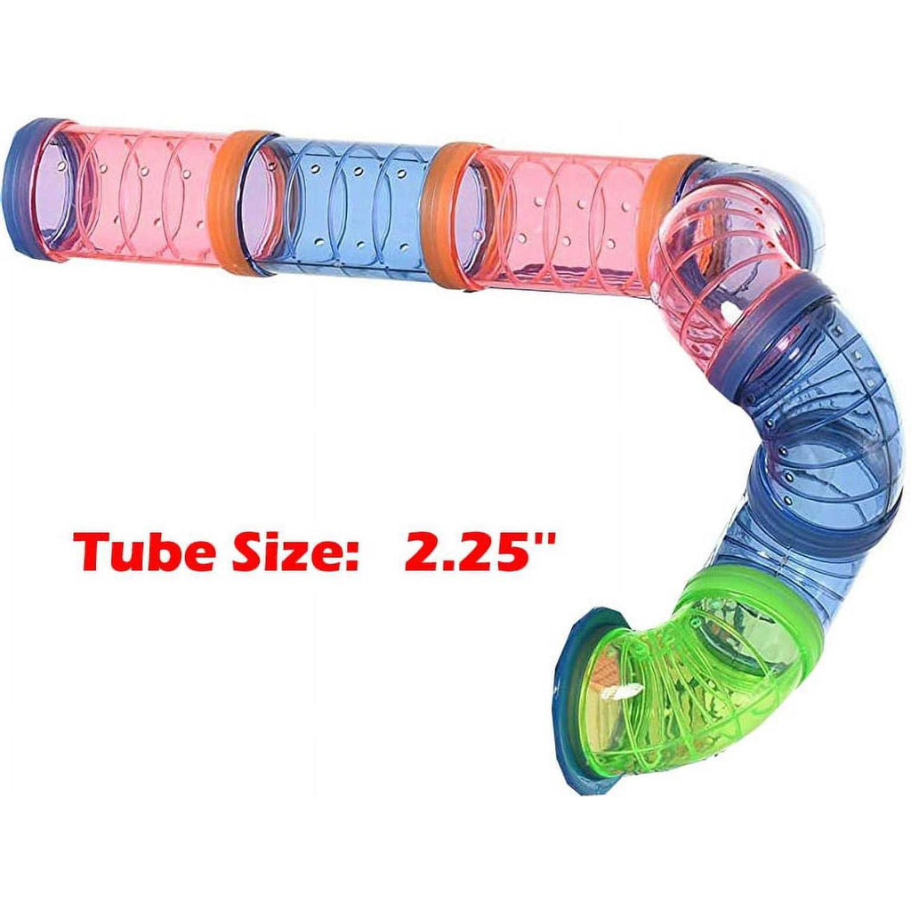 Mcage Pink Large 5-Levels Twin Tower Hamster Cage with Crossover Tube N691