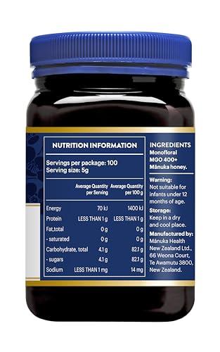 Manuka Health UMF 13+ MGO 400+ Manuka Honey 250g G8715