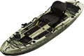 Boss 10 SS Fishing Kayak - Sit On Top Fishing Kayak - One Person Angler Kayak - 3 Fishing Rod Holders - Fishing Gear Tracks - Includes Paddle - 12 ft - Grass