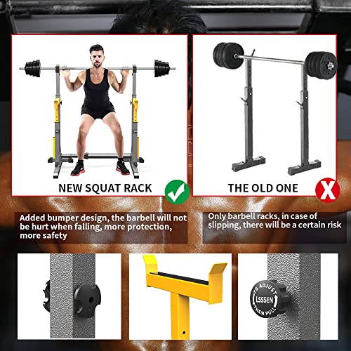 K KiNGKANG Adjustable Squat Rack for Weight Lifting and Home Gym C362