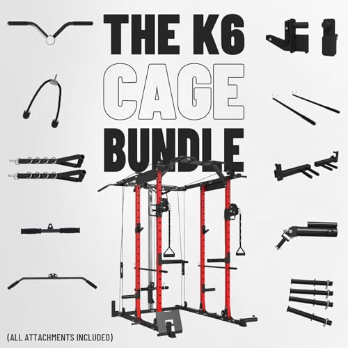 Mikolo Power Cage with Cable Crossover and LAT Pull Down System, 1500LBS I14340