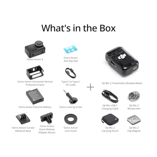 DJI Osmo Action 4 Standard Combo, 4K/120fps Waterproof Action Camera Z960