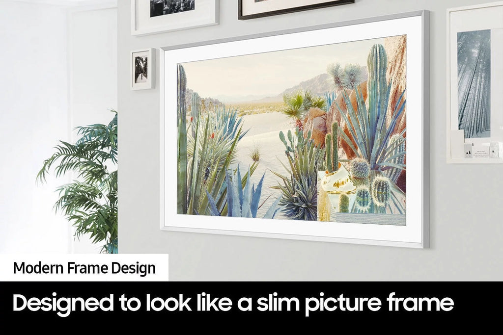 SAMSUNG 85-Inch Class QLED 4K The Frame Smart TV with Customizable Bezel, Modern Beige D37786