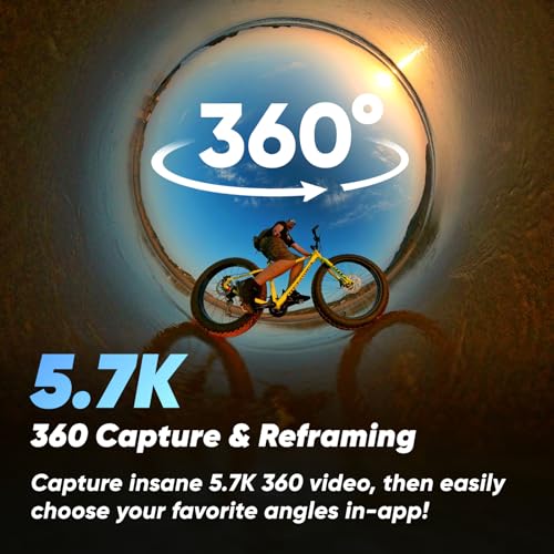 Insta360 X3 360 Action Camera with 5.7K Active HDR Video, Waterproof, FlowState Stabilization S9009