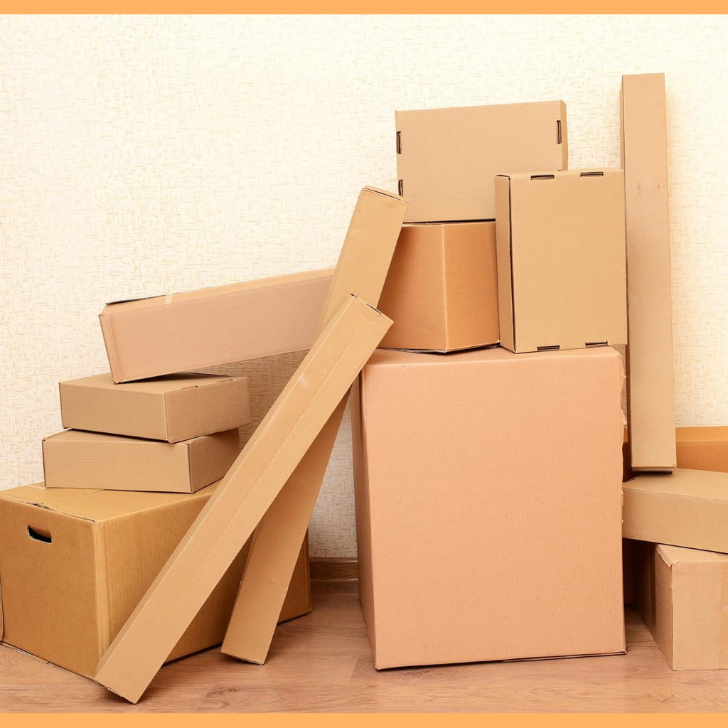 Qilery 30 Pcs Corrugated Boxes for Moving and Shipping (4x4x48 Inches) J366