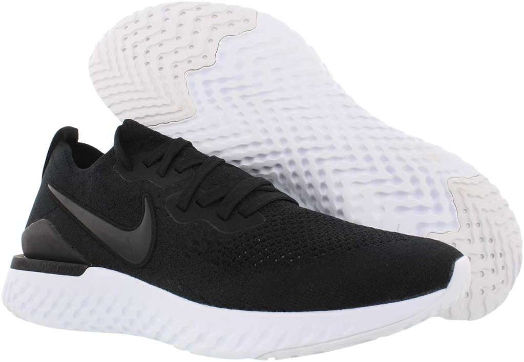 Nike Men's Epic React Flyknit Running Shoes, Black/Gunsmoke, 10 Y51667