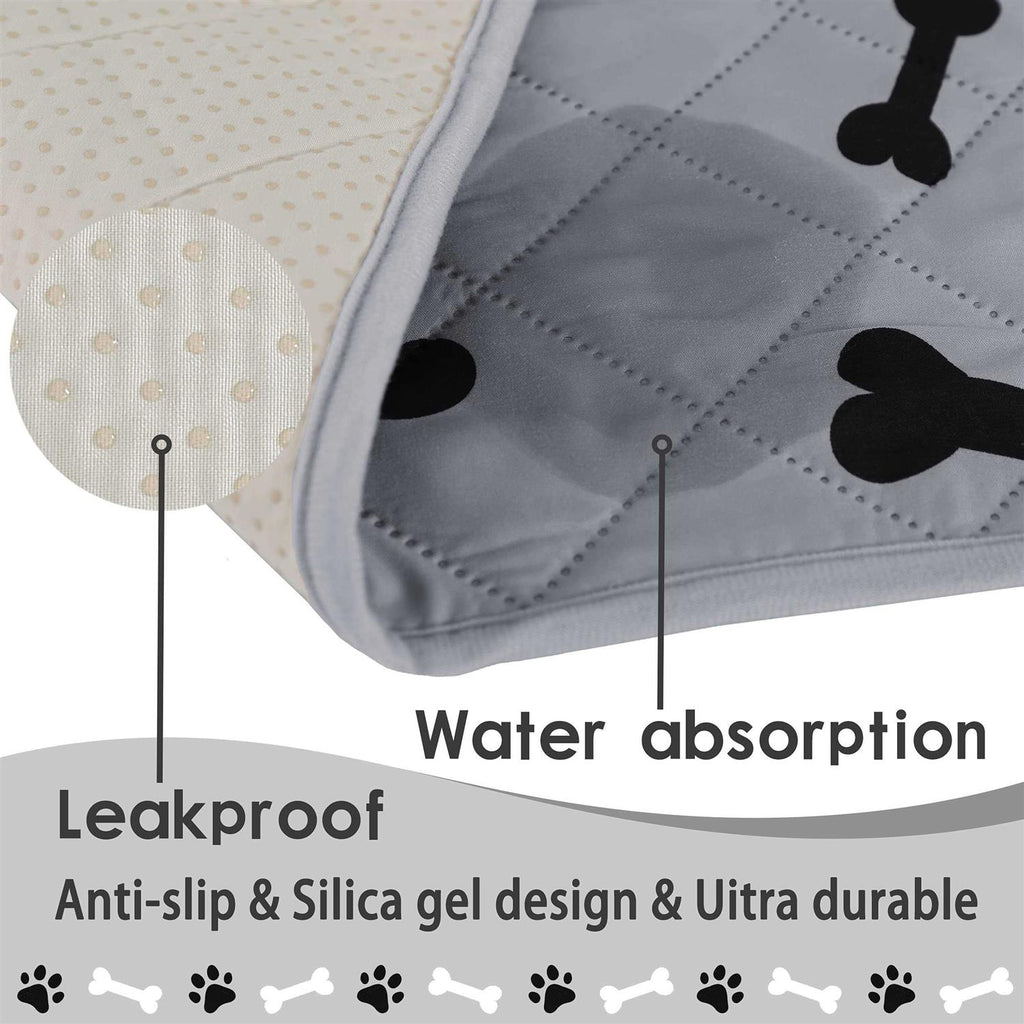 nanbowang Washable Non-Slip Dog Crate Pee Pads for Small Dogs E7544