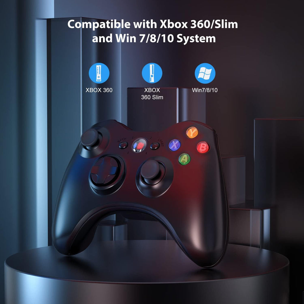 Wireless Controller for Xbox 360 & PC with Receiver (Black) M791