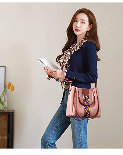 Women Fashion Handbags Tote Shoulder Satchel Purse Set 4pcs D753