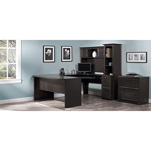 Realspace Broadstreet 65"W U-Shaped Executive Desk, Walnut I77712