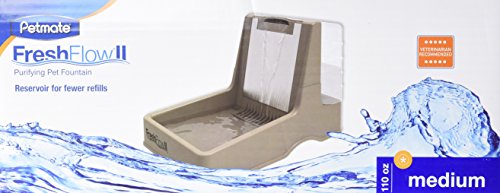 Petmate Fresh Flow II Cat and Dog Water Fountain 110Oz X115