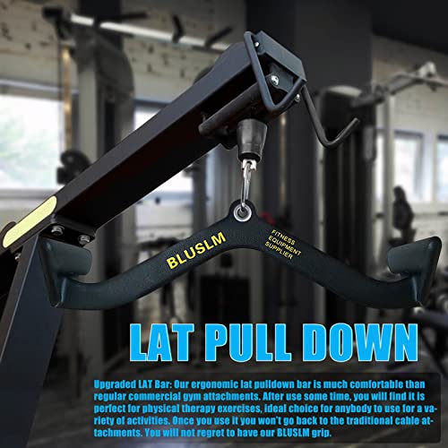 LAT Pull Down Bar for Cable Machine, Tricep Strength Training Handle M7875