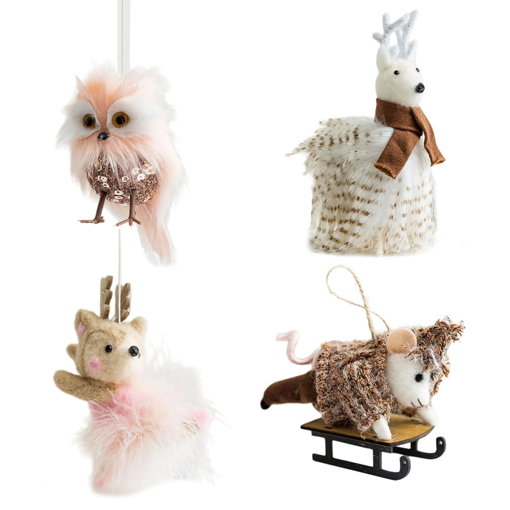 Party Owl Felt Ornaments Christmas Decoration L6696
