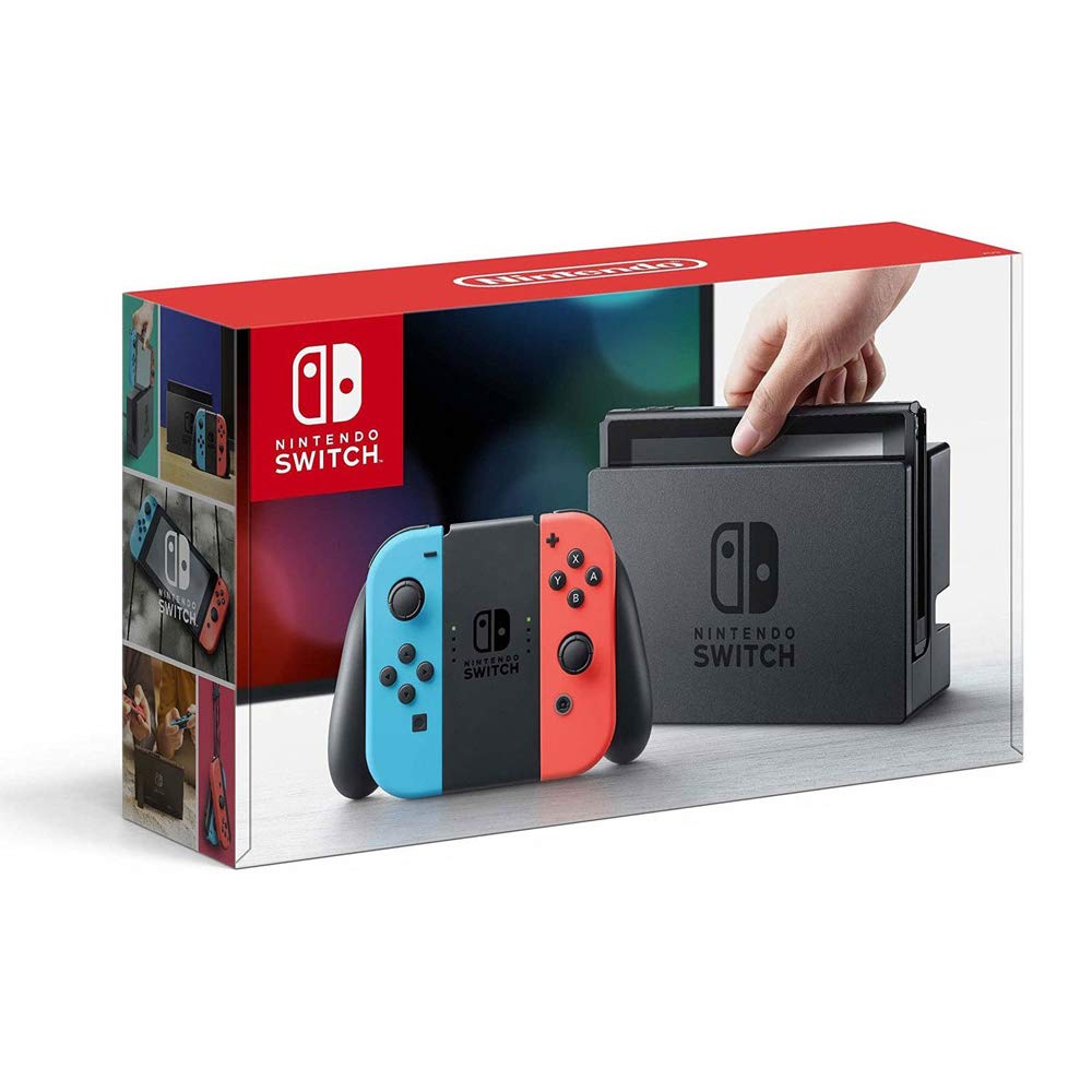 Nintendo Switch 32 GB Console with Neon Blue & Red Joy-Con and Mario Kart 8 Deluxe Bundle Z74588