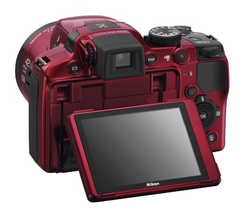 Nikon COOLPIX P510 16.1 MP Digital Camera with 42x Zoom NIKKOR Lens (Red) A2397