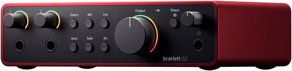 Focusrite Scarlett 2i2 Studio 4th Gen USB Audio Interface Recording Bundle with Monitors Q9519