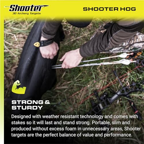 Shooter Field Logic 3D Archery Hog Target, Black Q102