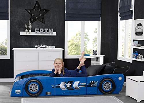 Delta Children Grand Prix Race Car Toddler and Twin Bed, Black S6608