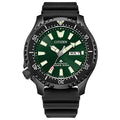 Citizen Men's Promaster Sea Automatic Polyurethane Strap Watch, 3- Hand Date and Date, Rotating Bezel, Anti-reflective Sapphire Crystal, Luminous Hands and Markers