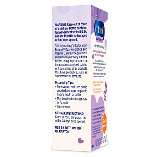 Enfamil Dual Probiotics Vitamin Drops, 8.7mL Bottle Y829143