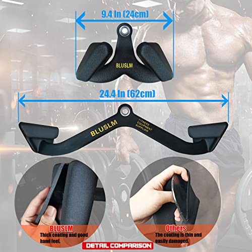 LAT Pull Down Bar for Cable Machine, Tricep Strength Training Handle M7875