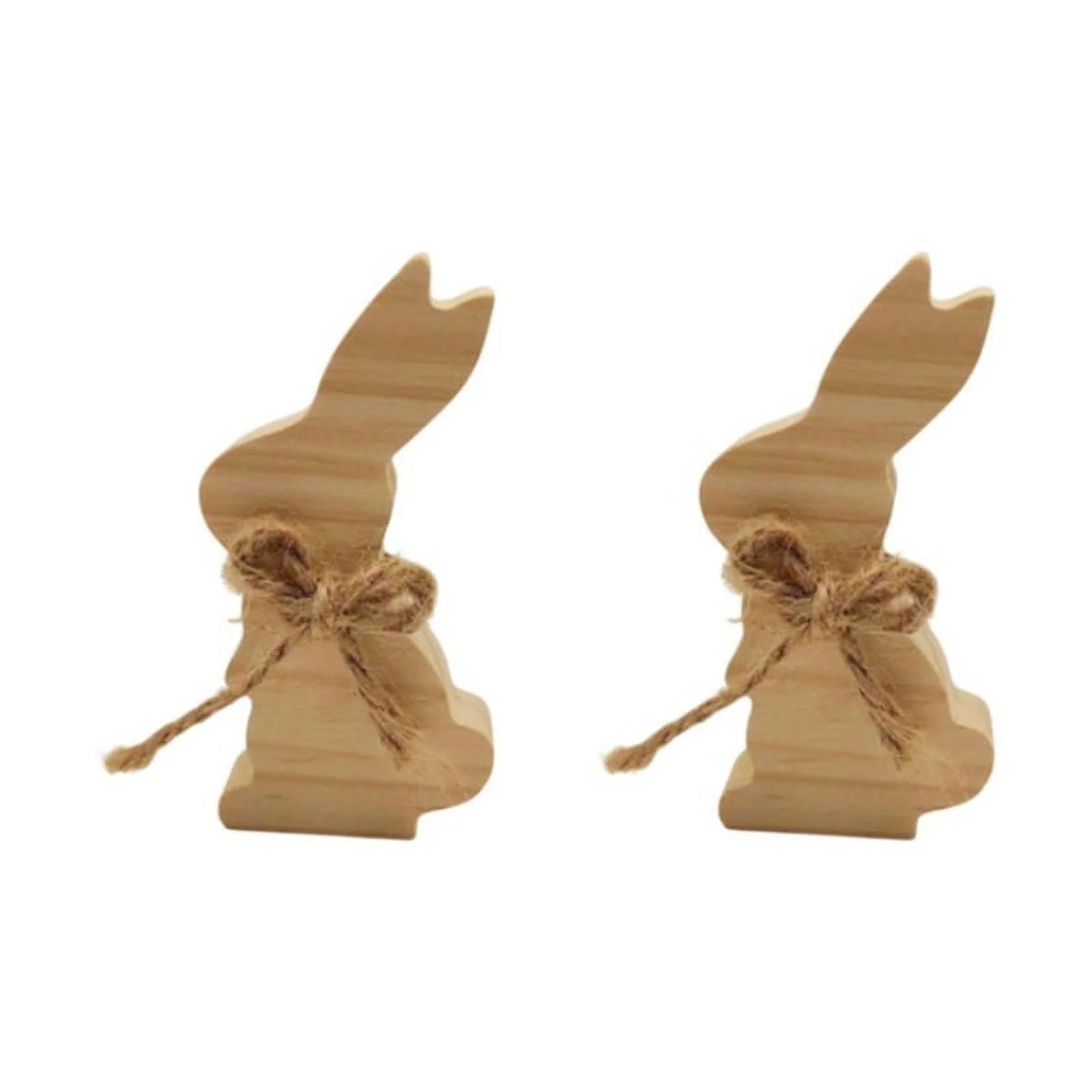 Easter Rabbit Wooden Ornaments 2PCS L247463