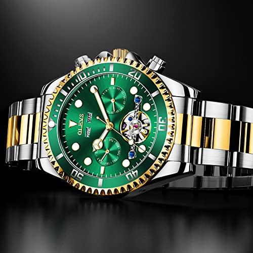 OLEVS Automatic Mechanical Watch for Men, Stainless Steel, Luminous S489554