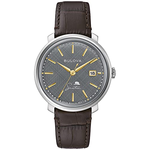 Bulova Men's Frank Sinatra 'The Best is Yet to Come' 3-Hand Swiss Automatic Date Watch, 42-Hour Preserve, Sapphire Crystal