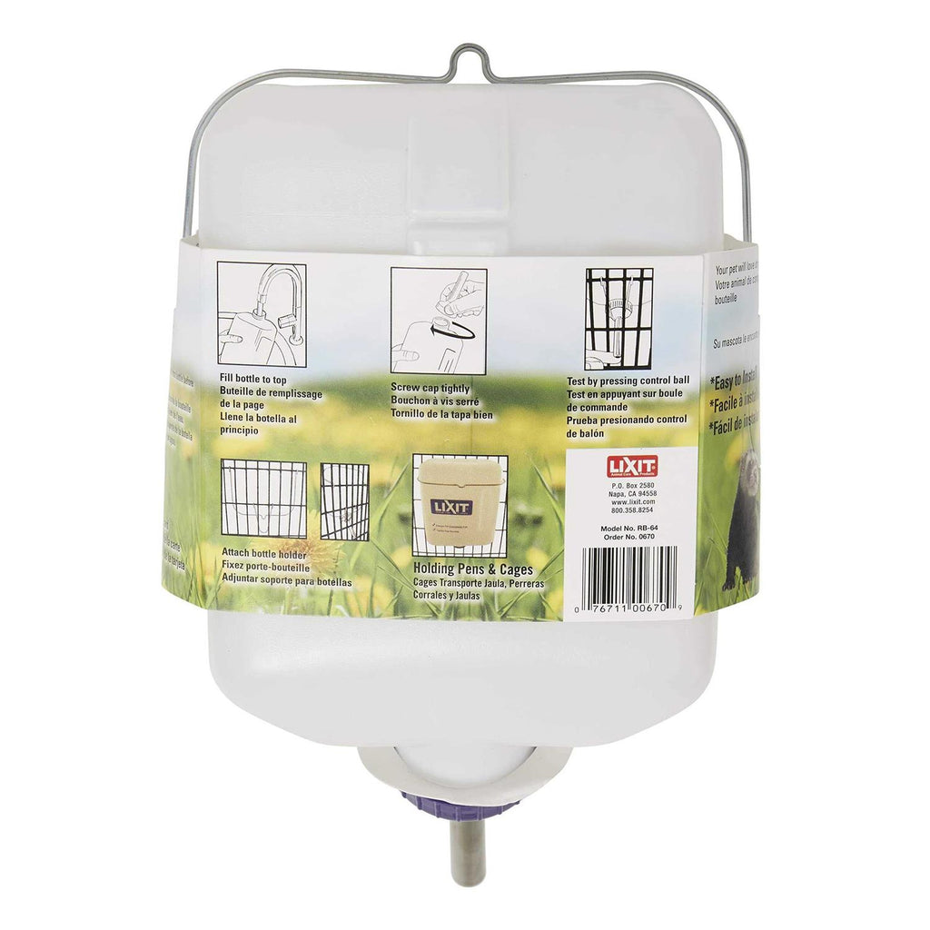 Lixit Wide Mouth Rabbit Water Bottle B615