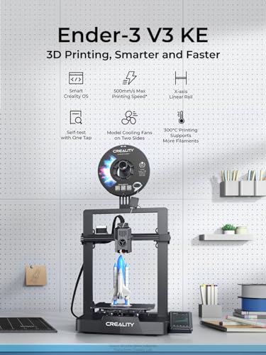 Creality Ender-3 V3 KE 3D Printer, 500 mm/s High-Speed Printing, Auto-Leveling P296