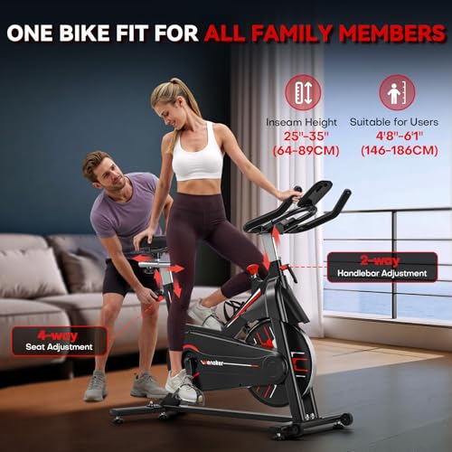 WENOKER Exercise Bike, Stationary Indoor Bike with Digital Display D581