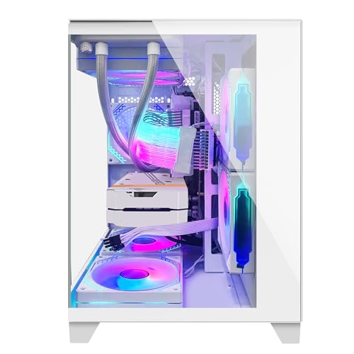 Panorama Gaming PC Desktop - AMD Ryzen 7 5700X, RTX 4070 Super, 32GB RAM, 1TB SSD, White G408567