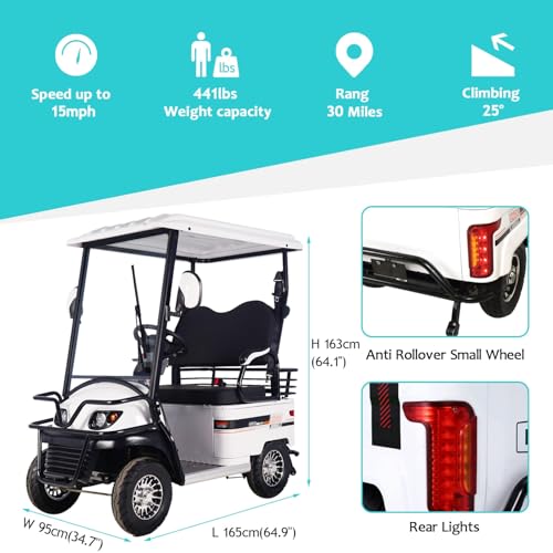 4 Wheel Mobility Scooter for Adults, 30 Miles Range, 15 mph, 2 Passenger, Red E914