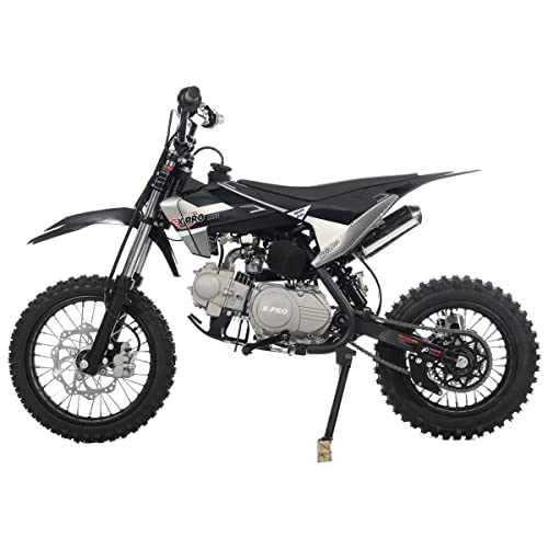 X-PRO 110cc Dirt Bike, Semi-Automatic, Kick Start, 14"/12" Tires, Black P277552