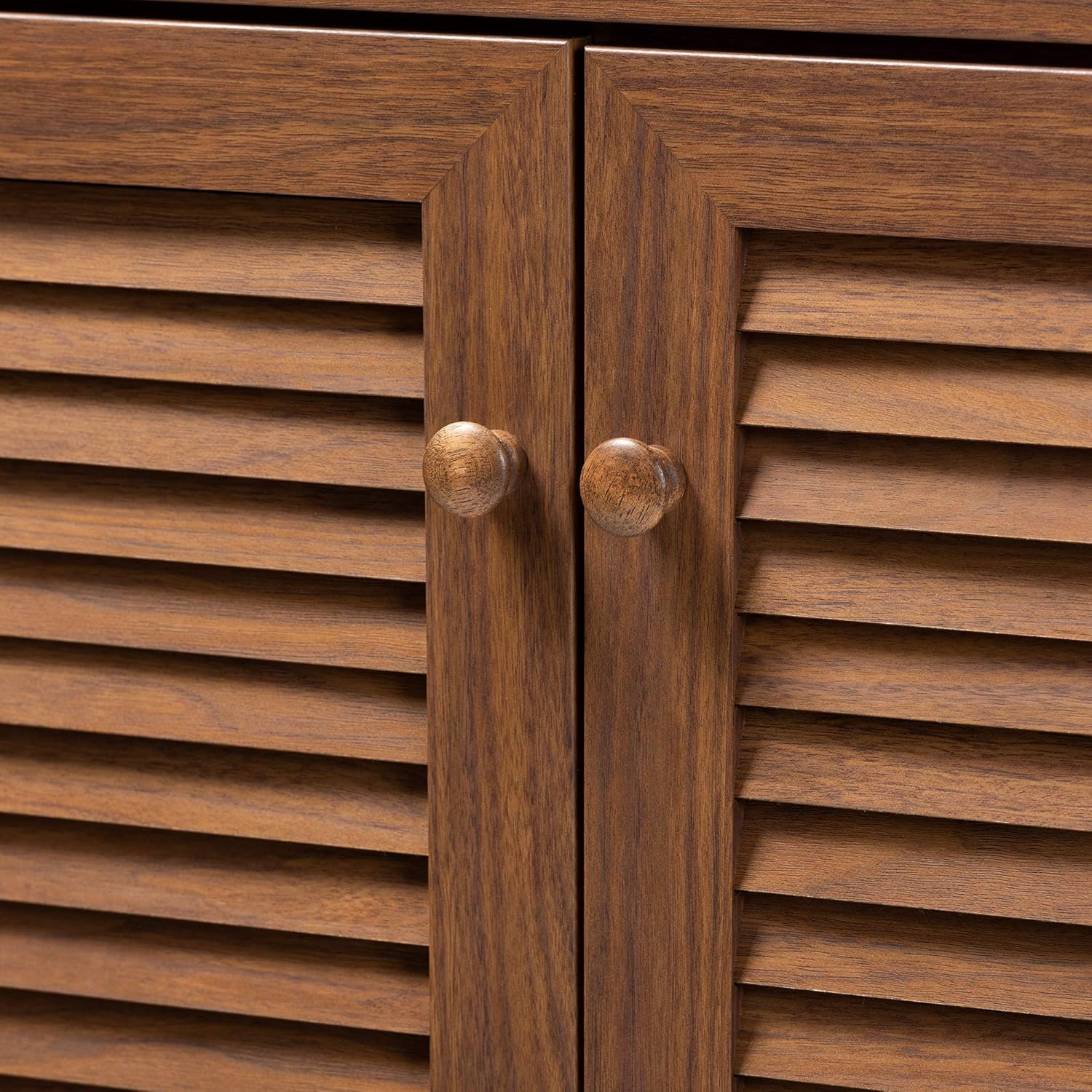Baxton Studio Shoe Cabinet, Walnut X705466