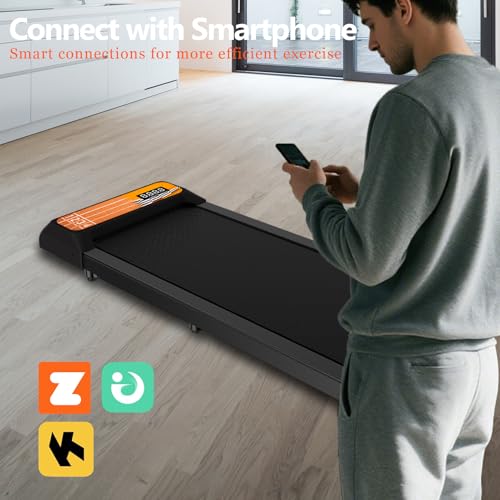 Walking Pad Treadmill for Home Office, Portable with Remote Control and App K826387