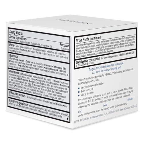 Neutrogena Triple Age Repair Anti-Aging Facial Moisturizer SPF 25 with Vitamin C, 1.7 oz G54138
