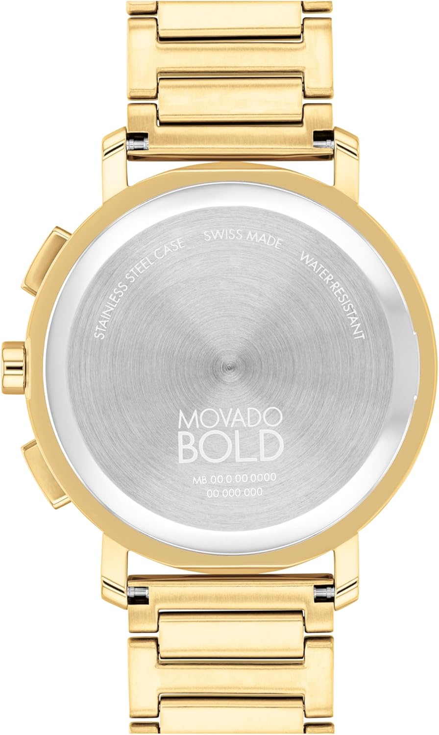 Movado Bold Evolution 2.0 Men's Watch - Swiss Quartz Chronograph, Stainless Steel Bracelet, 42mm R4646