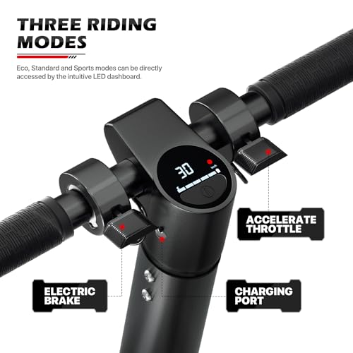 MoNiBloom E-Scooter Electric Folding Scooter with LED Display and Bluetooth APP E53743